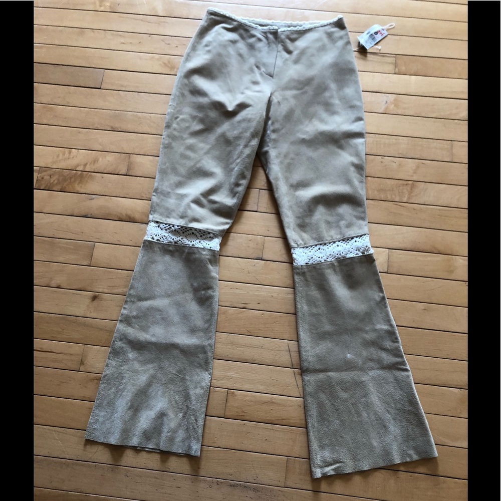 NWT Wilson’s leather flared pant leg